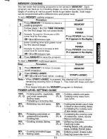 Предварительный просмотр 13 страницы Sanyo EMS6588S - USA Countertop Microwave Oven 1.0 cu.ft. Capacity 1 Instruction Manual And Cooking Manual