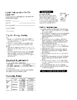 Предварительный просмотр 2 страницы Sanyo FH1211X Operating Instructions Manual