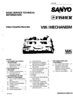 Sanyo FISHER V95 I Mechanism Technical Information preview