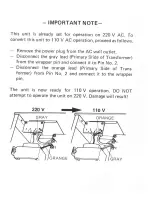 Предварительный просмотр 3 страницы Sanyo FMT 205L Service Manual