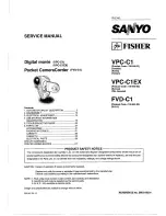 Sanyo FVDC1 - Fisher 3.2MP Digital Camercorder Service Manual preview