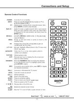 Preview for 12 page of Sanyo FW24E05T Owner'S Manual