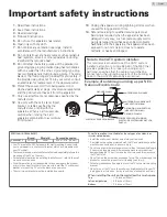 Предварительный просмотр 4 страницы Sanyo FW43D47F Owner'S Manual