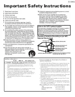 Preview for 4 page of Sanyo FW50C85T Owner'S Manual