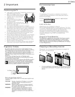 Preview for 7 page of Sanyo FW50C85T Owner'S Manual