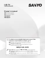 Preview for 1 page of Sanyo FW50C87F Owner'S Manual