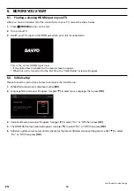 Предварительный просмотр 14 страницы Sanyo FWBP505F Q Owner'S Manual