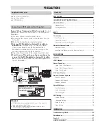 Preview for 2 page of Sanyo FWDP105F B Owner'S Manual