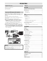 Preview for 2 page of Sanyo FWDP175F Owner'S Manual