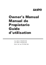 Предварительный просмотр 1 страницы Sanyo FWSA205E Owner'S Manual