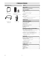 Preview for 2 page of Sanyo FWSB426F Owner'S Manual