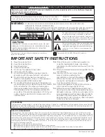 Preview for 3 page of Sanyo FWSB426F Owner'S Manual