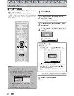 Preview for 42 page of Sanyo FWZV475F Owner'S Manual