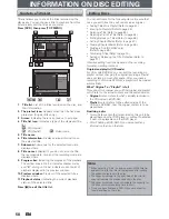 Preview for 58 page of Sanyo FWZV475F Owner'S Manual