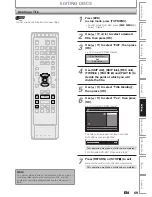 Preview for 69 page of Sanyo FWZV475F Owner'S Manual