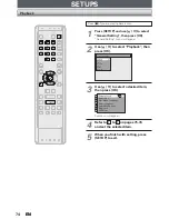 Preview for 74 page of Sanyo FWZV475F Owner'S Manual