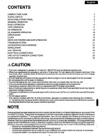 Предварительный просмотр 3 страницы Sanyo FXCD-500 Operating Instructions Manual