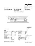 Sanyo FXD-615GD Service Manual preview