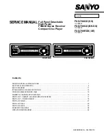 Sanyo FXD-780GD Service Manual preview