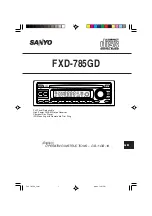 Preview for 1 page of Sanyo FXD-785GD Operating Instructions Manual