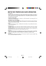 Preview for 14 page of Sanyo FXD-785GD Operating Instructions Manual