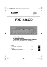 Предварительный просмотр 1 страницы Sanyo FXD-885GD Operating Instruction