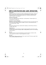 Preview for 21 page of Sanyo FXD-888GD Operating Instructions Manual