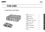 Sanyo FXD-CI00 Installation Manual preview