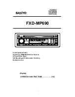 Предварительный просмотр 1 страницы Sanyo FXD-MP690 Operating Instructions Manual