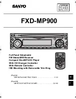 Предварительный просмотр 1 страницы Sanyo FXD-MP900 Operating Instructions Manual