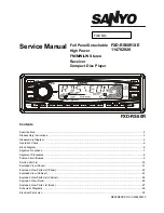 Preview for 1 page of Sanyo FXD-RS60R Service Manual