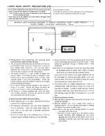 Предварительный просмотр 2 страницы Sanyo GCD 1500 (AU) Service Manual