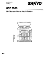 Предварительный просмотр 1 страницы Sanyo GCD2000 Instruction Manual