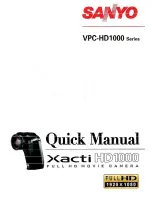 Preview for 1 page of Sanyo HD100 - PLV - LCD Projector Quick Manual