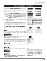 Preview for 25 page of Sanyo HD150 - PLV - LCD Projector Owner'S Manual