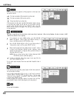 Preview for 40 page of Sanyo HD150 - PLV - LCD Projector Owner'S Manual