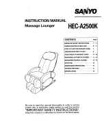 Sanyo HEC-A2500K Instruction Manual preview