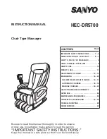 Sanyo HEC-DR5700 Instruction Manual preview