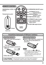 Предварительный просмотр 7 страницы Sanyo HER-FA500W Instruction Manual