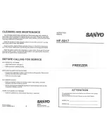 Предварительный просмотр 1 страницы Sanyo HF-5017 Instruction Manual