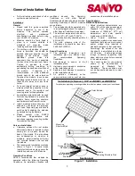 Preview for 2 page of Sanyo HIP-215NKHE5 General Installation Manual