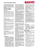 Preview for 1 page of Sanyo HIP-225HDE1 Installation Manual