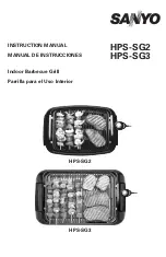Sanyo HPS-SG2 - Indoor Barbecue Grill Instruction Manual предпросмотр