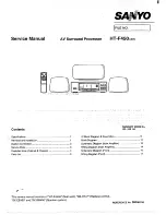 Preview for 1 page of Sanyo HT-F450 Service Manual