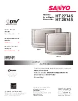 Sanyo HT27745 Owner'S Manual предпросмотр