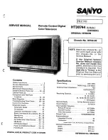 Preview for 1 page of Sanyo HT30744 Service Manual