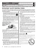 Предварительный просмотр 2 страницы Sanyo HT30746 Owner'S Manual