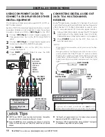 Предварительный просмотр 10 страницы Sanyo HT30746 Owner'S Manual