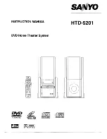 Предварительный просмотр 1 страницы Sanyo HTD-5201 Instruction Manual