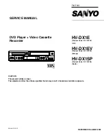 Sanyo HV-DX1E Service Manual preview